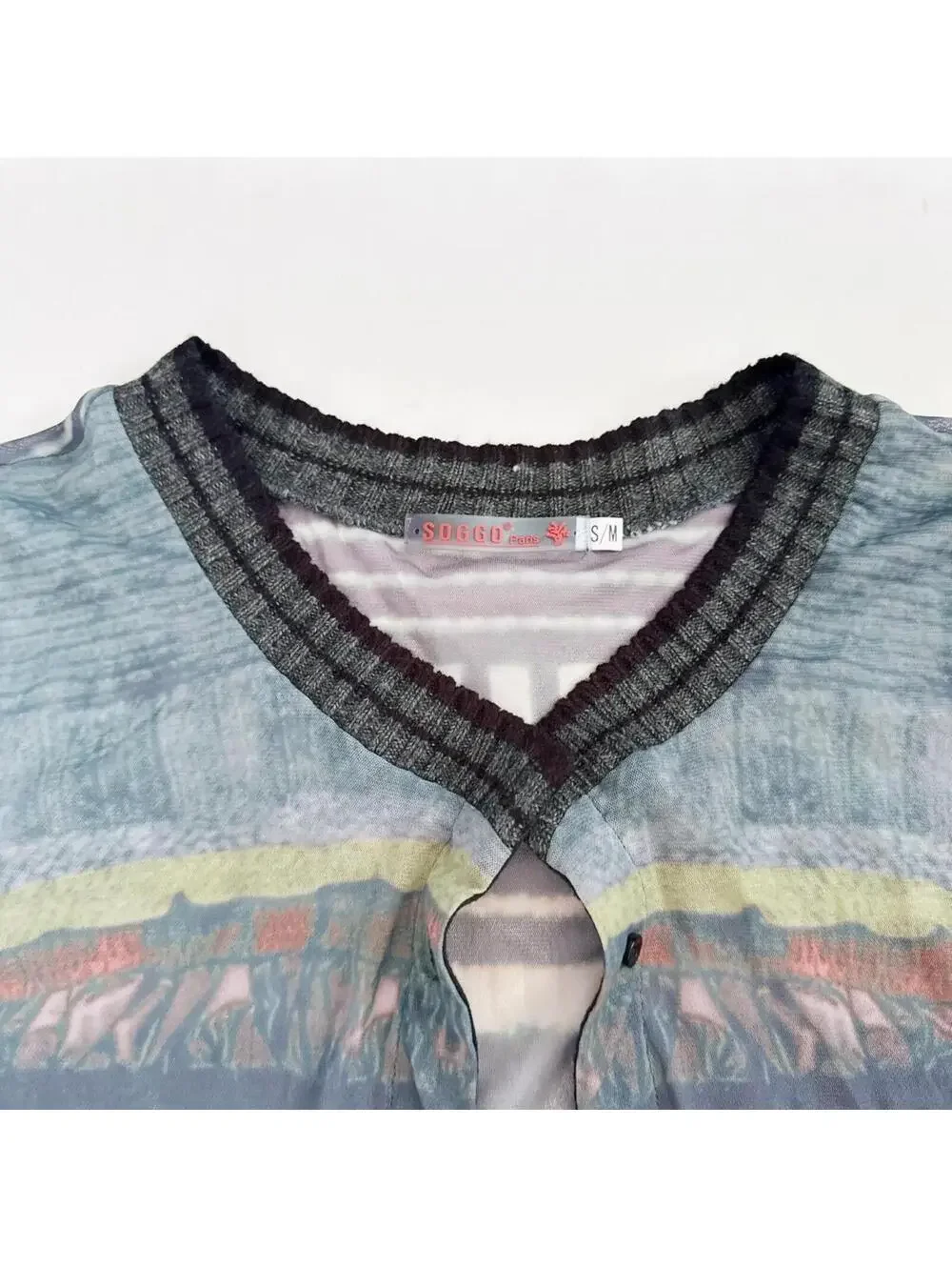 Vintage Mesh Multicolor Cardigan